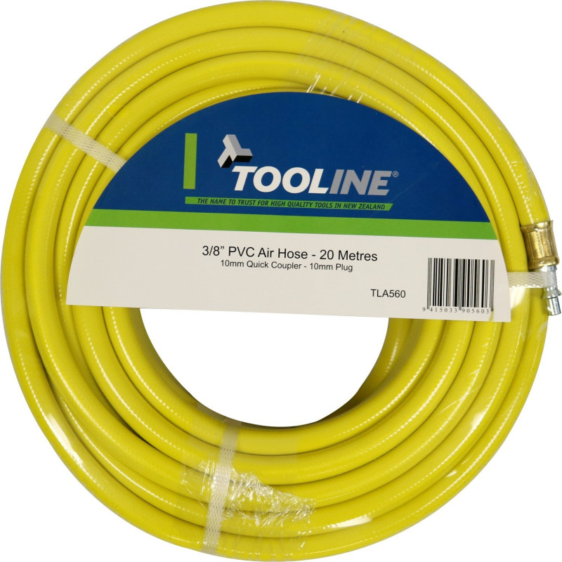 Tooline PVC 20m Air Hose With Fittings Tooline PVC 20m Air Hose With Fittings