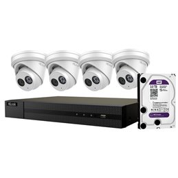 HILOOK 6MP 4-Channel Surveillance Camera Kit with 3TB HDD