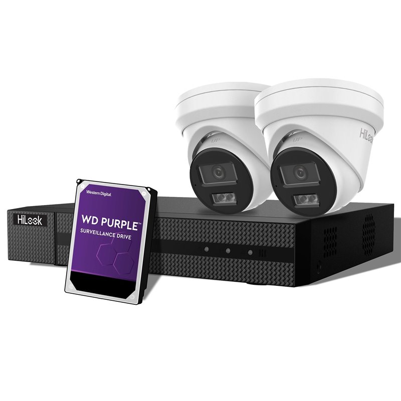 HILOOK KIT 2x 6MP Cameras, 4-Ch NVR Security Surveillance Kit