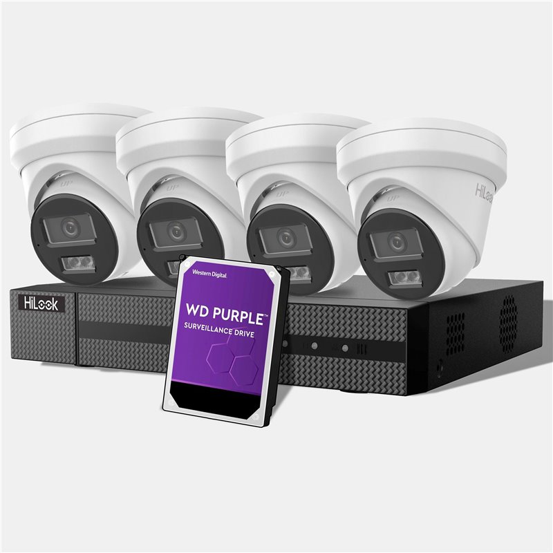 HILOOK KIT 4x 6MP Cameras, 4-Ch NVR Security Surveillance Kit